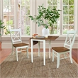 Small Dual Drop Leaf Table with Two Chairs - 3 Piece Set - Multi-Color