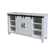 International Concepts Solid Wood Barn Door Server - Soft White