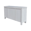 International Concepts Solid Wood Barn Door Server - Soft White