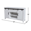 International Concepts Solid Wood Barn Door Server - Soft White