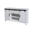 International Concepts Solid Wood Barn Door Server - Soft White