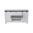 International Concepts Solid Wood Barn Door Server - Soft White