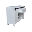 International Concepts Solid Wood Barn Door Server - Soft White