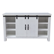 International Concepts Solid Wood Barn Door Server - Soft White