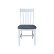 International Concepts Set of Two Cafe Dining Chairs in White