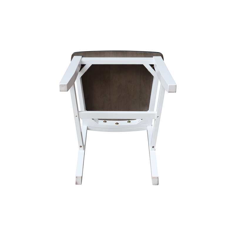 International Concepts Set of Two Cafe Dining Chairs in White
