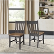 International Concepts Set of Two Cafe Dining Chairs in Hickory