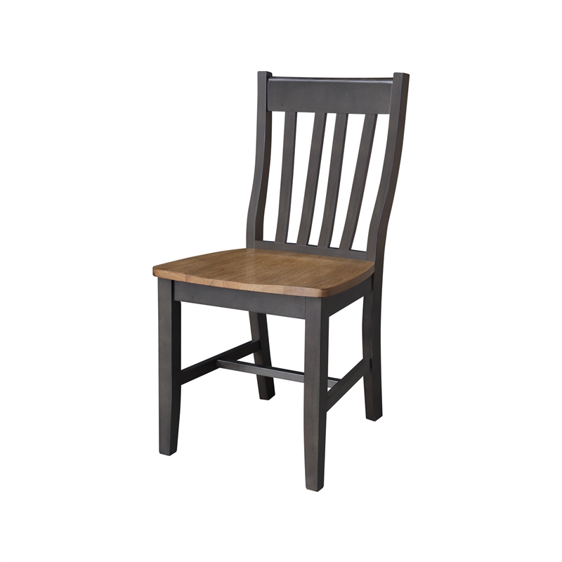International Concepts Set of Two Cafe Dining Chairs in Hickory