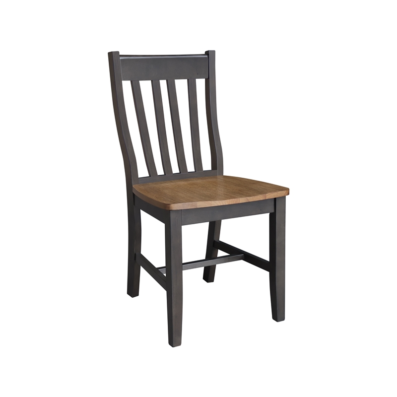International Concepts Set of Two Cafe Dining Chairs in Hickory