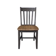 International Concepts Set of Two Cafe Dining Chairs in Hickory