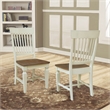 International Concepts Set of Two Vista Slat Back Dining Chairs