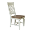 International Concepts Set of Two Vista Slat Back Dining Chairs