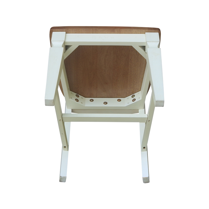 International Concepts Set of Two Vista Slat Back Dining Chairs