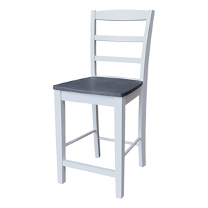 Solid Wood Madrid Counter Height Dining Stool - 24&quot Seat Height