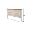 International Concepts Heritage Solid Wood Twin Trundle Bed Unfinished