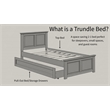 International Concepts Heritage Solid Wood Twin Trundle Bed Unfinished