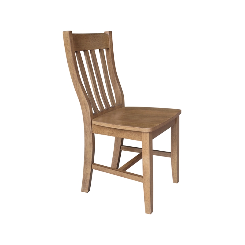 International Concepts Set of Two Cafe Dining Chairs - Hickory