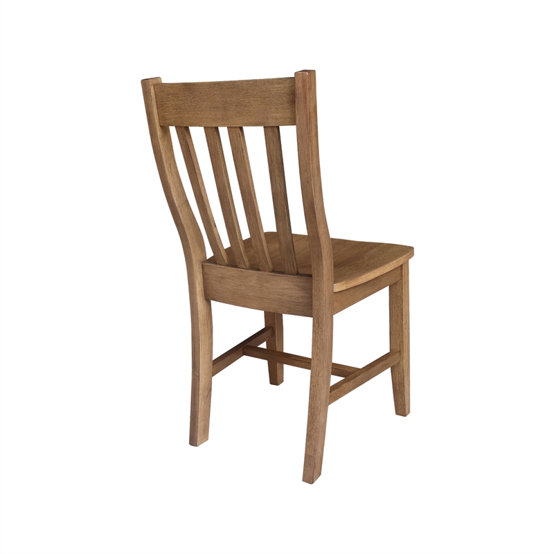 International Concepts Set of Two Cafe Dining Chairs - Hickory