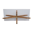 International Concepts Outdoor Teak Patio Dining Table with Polystone Top