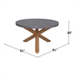 Outdoor 7 Piece Teak Patio Furniture Set with a Table and 6 Chairs