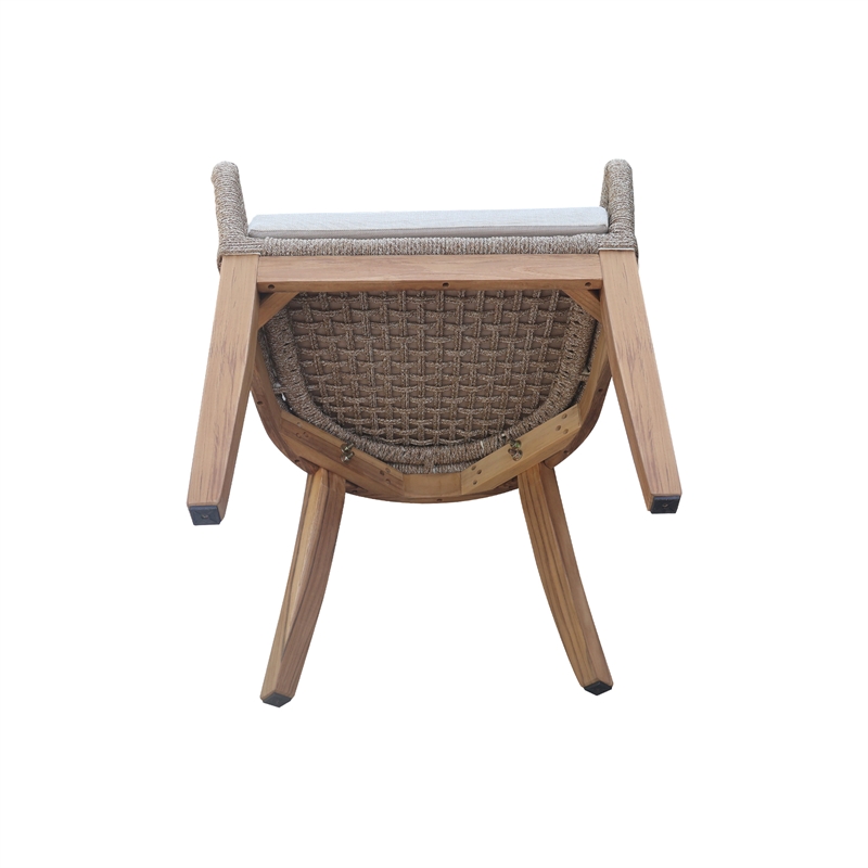 Outdoor 7 Piece Teak Patio Furniture Set with a Table and 6 Chairs