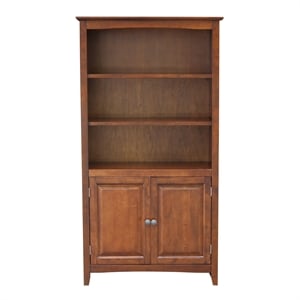 International Concepts 60&quot Solid Wood Shaker Bookcase in Espresso