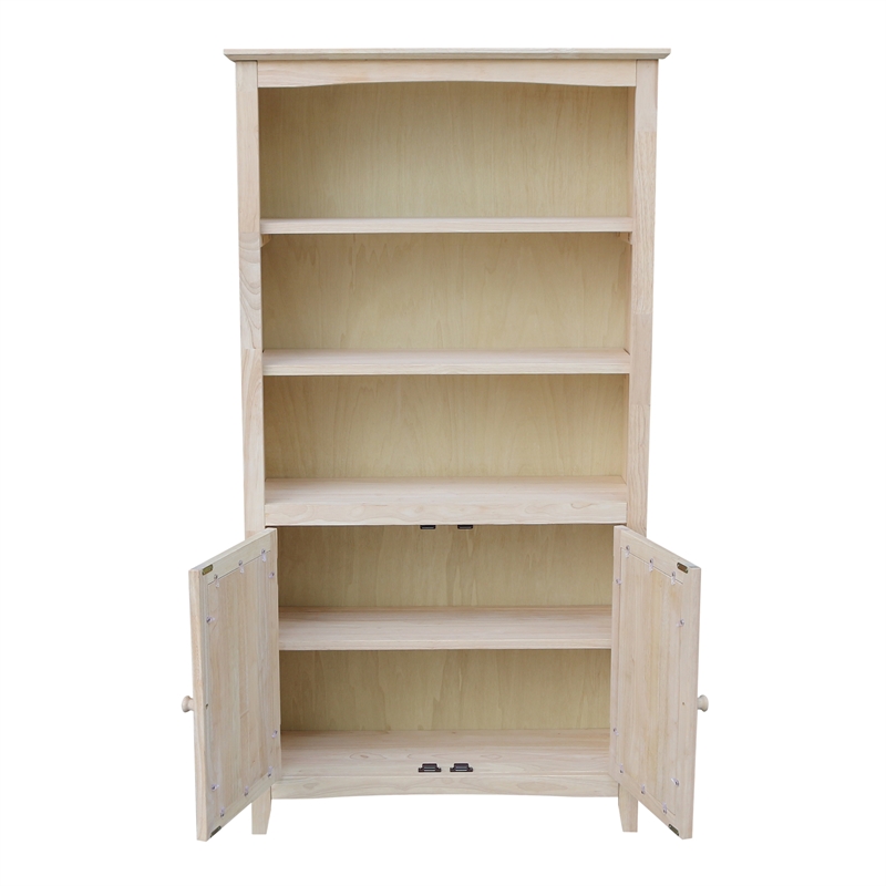 International Concepts Solid Wood Shaker Bookcase - 60
