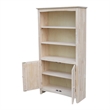 International Concepts Solid Wood Shaker Bookcase - 60