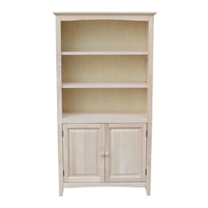 International Concepts Solid Wood Shaker Bookcase - 60&quotH