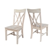 International Concepts Set of Two Avalon Dining Chairs - Unfinished