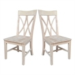International Concepts Set of Two Avalon Dining Chairs - Unfinished