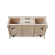 International Concepts Sanibel Solid Wood Coffee Table with Casters
