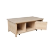 International Concepts Sanibel Solid Wood Coffee Table with Casters