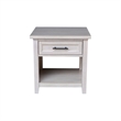 International Concepts Sanibel Solid Wood End Table in Macchiato