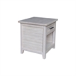 International Concepts Sanibel Solid Wood End Table in Macchiato