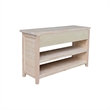 International Concepts Sanibel Solid Wood Sofa Table in Unfinished