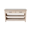 International Concepts Sanibel Solid Wood Sofa Table in Unfinished