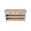 International Concepts Sanibel Solid Wood Sofa Table in Unfinished