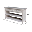 International Concepts Sanibel Solid Wood Sofa Table in Macchiato