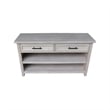 International Concepts Sanibel Solid Wood Sofa Table in Macchiato