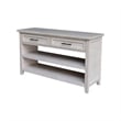 International Concepts Sanibel Solid Wood Sofa Table in Macchiato