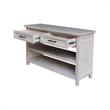 International Concepts Sanibel Solid Wood Sofa Table in Macchiato