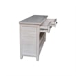 International Concepts Sanibel Solid Wood Sofa Table in Macchiato