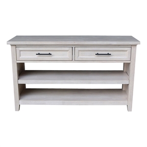 International Concepts Sanibel Solid Wood Sofa Table in Macchiato