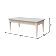 International Concepts Haven Solid Wood Coffee Table