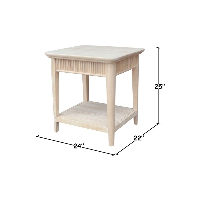 International Concepts Haven Solid Wood End Table