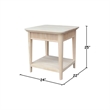 International Concepts Haven Solid Wood End Table