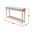 International Concepts Haven Solid Wood Sofa Table