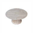 International Concepts Haven Solid Wood Round Coffee Table in Unfinished