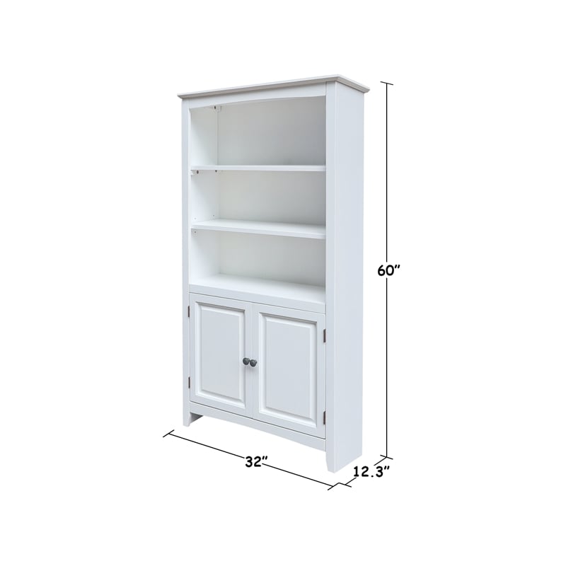 International Concepts Solid Wood Shaker Bookcase - 60